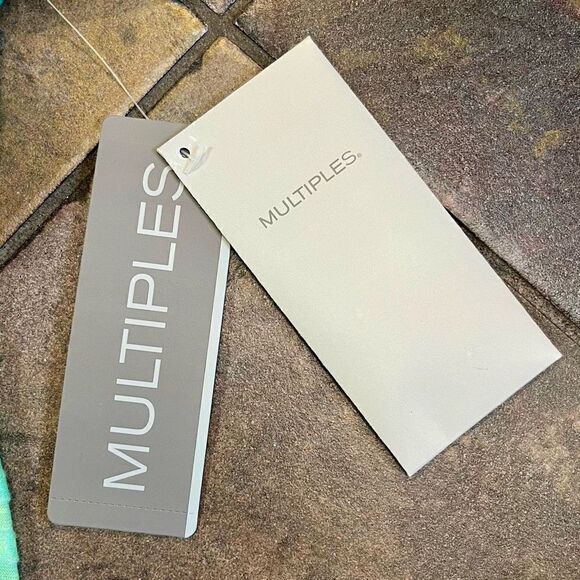 NWT Multiples Missy Seaside Multicolor Layered Floral 3/4 Sleeve Blouse XS - Picture 12 of 12